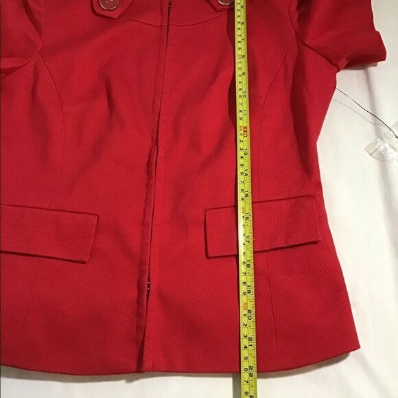 East 5th Petite Jacket Hook Closure Lined Red - Picture 6 of 6
